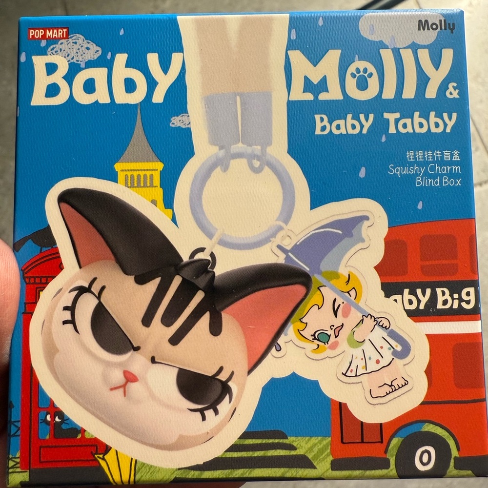 POP MART Baby Molly Baby Tabby Squishy Charm blind box